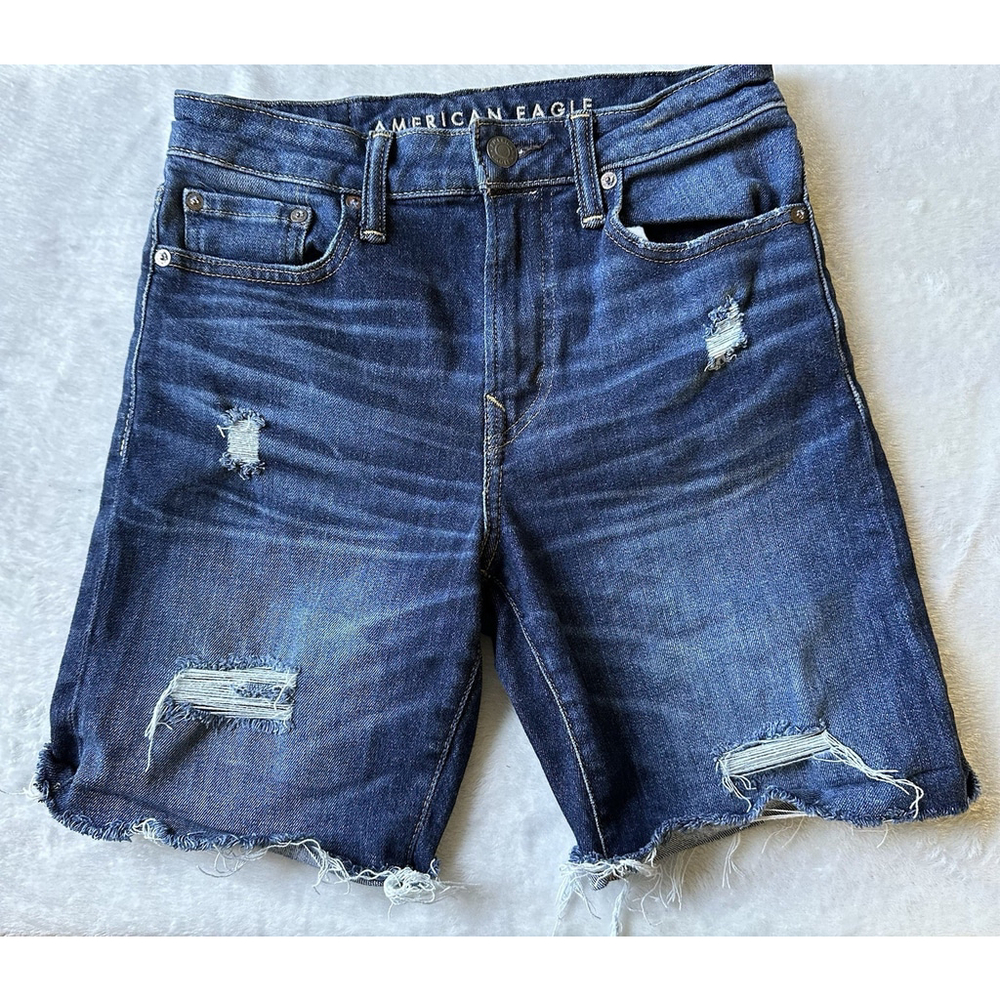 American Eagle Next Level Airflex Distressed Cutoff Jean Shorts Women’s 26